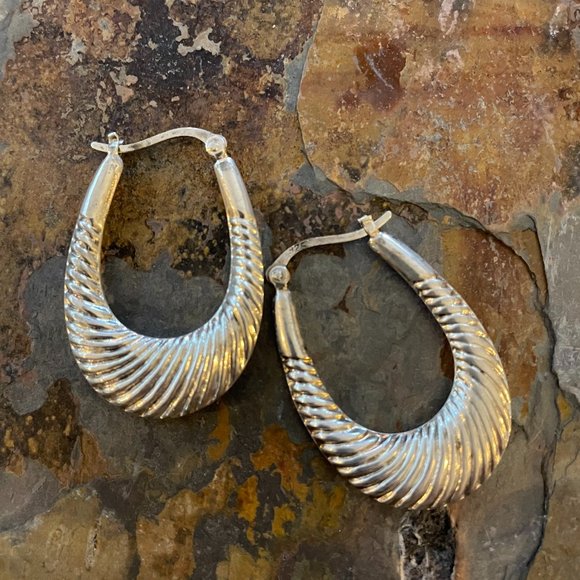3 Pairs Silver Earrings - Picture 1 of 3